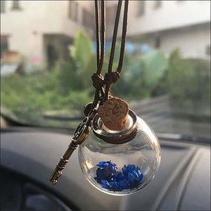 Car perfume container - blue - ornaments