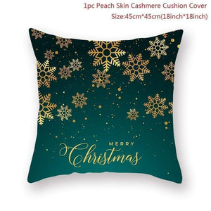 Christmas pillowcase - green 06 - decoration