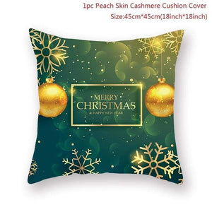 Christmas pillowcase - green 08 - decoration
