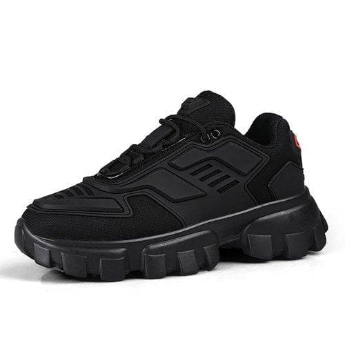 Chunky Trainers Footwear Breathable Shoes - black / 35