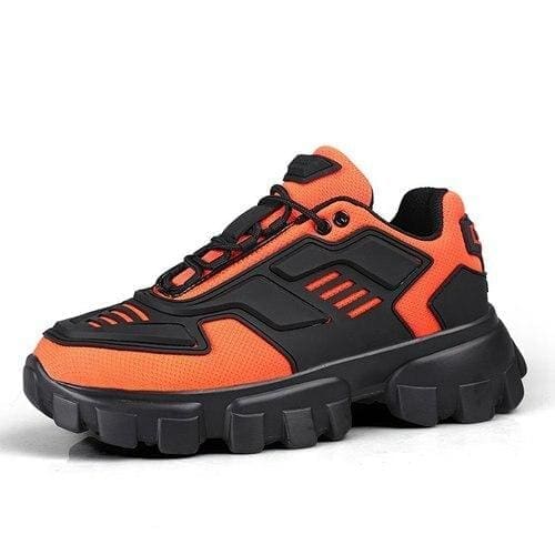 Chunky Trainers Footwear Breathable Shoes - orange / 35