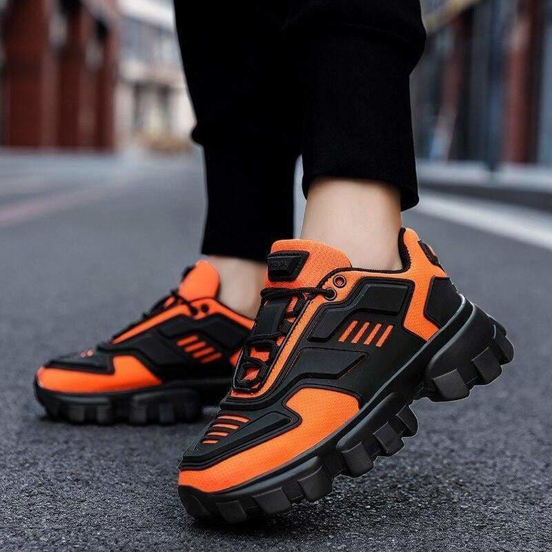 Chunky Trainers Footwear Breathable Shoes - orange / 38