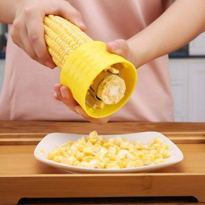 Cob corn remover - yellow - peelers & zesters