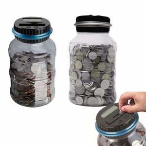 Coin Counting Piggy Bank - USD blue - Money Boxes