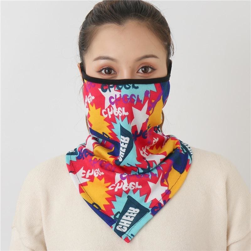 Cotton face cover scarf - mst-14