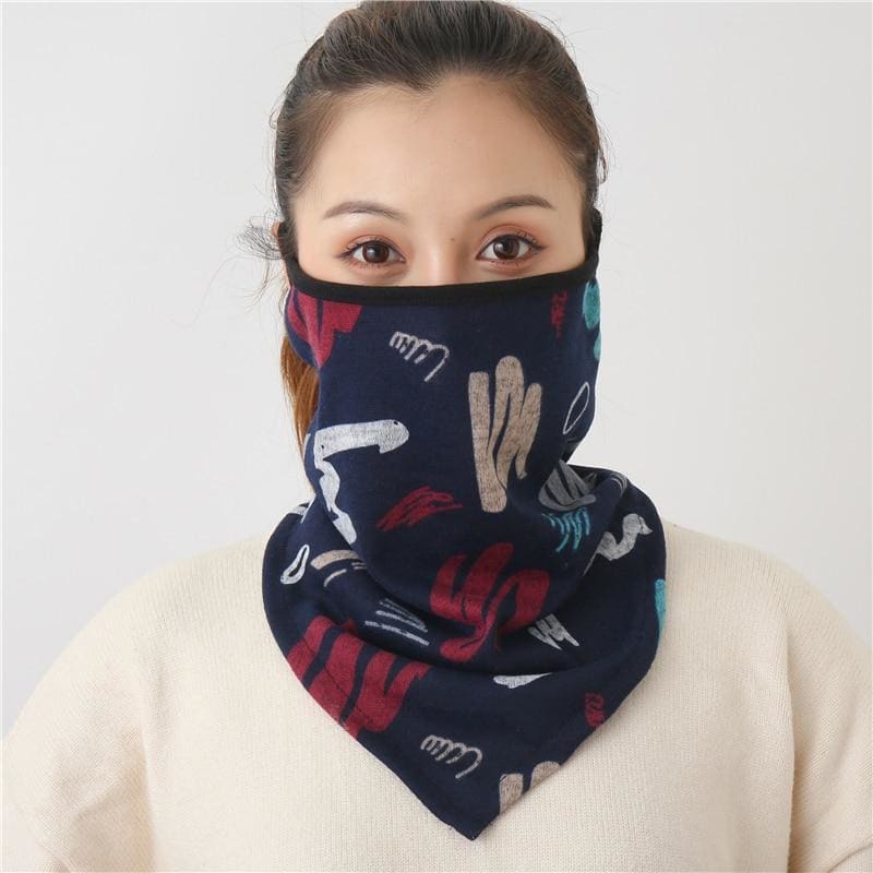 Cotton face cover scarf - mst-30