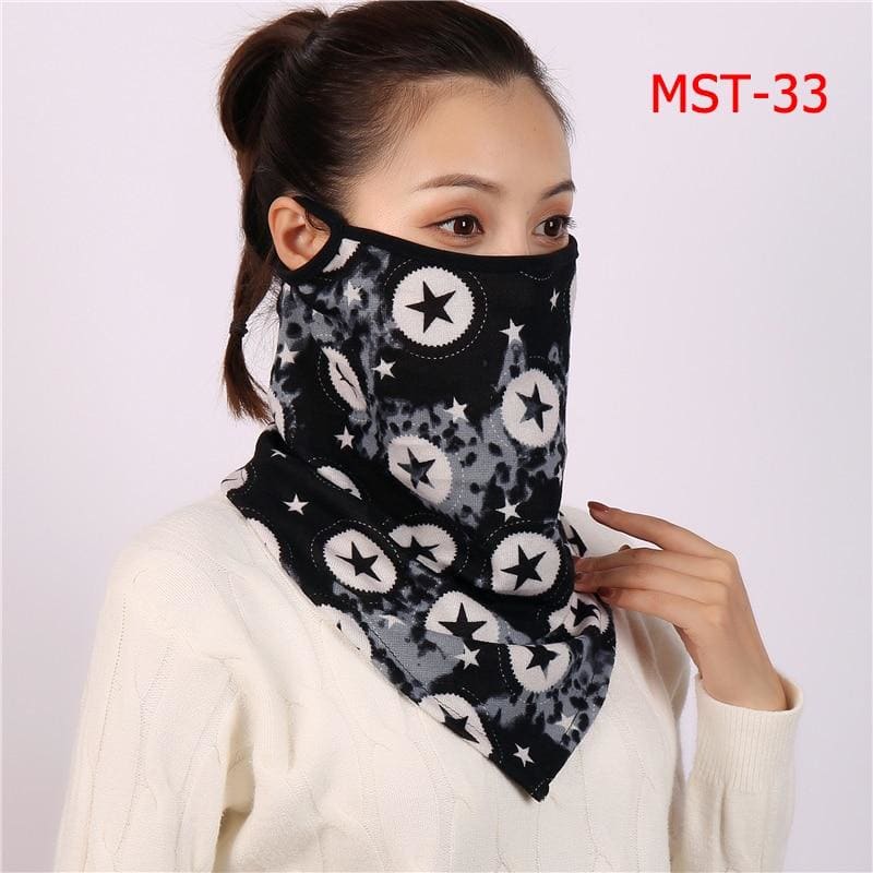 Cotton face cover scarf - mst-33