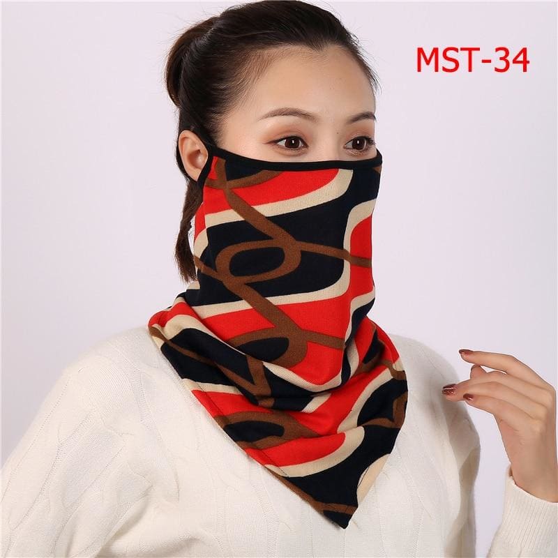 Cotton face cover scarf - mst-34