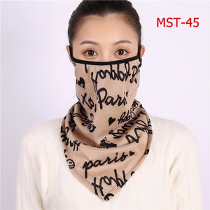 Cotton face cover scarf - mst-45