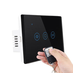 Curtain Controller Smart Switch - Black with Remote
