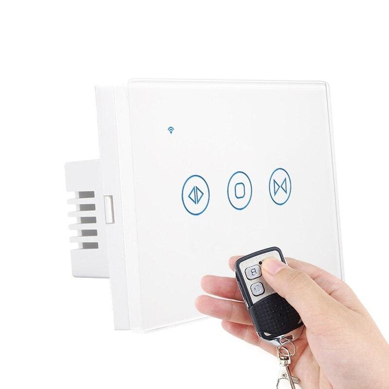 Curtain Controller Smart Switch - Gray with Remote