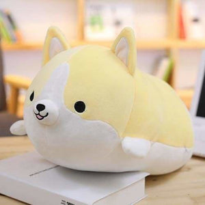 Cute Corgi Plush Pillow - 30CM / Yellow - Stuffed & Animals