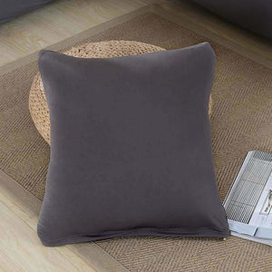 Decorative square cushion covers - 45x45 cover / grey - 