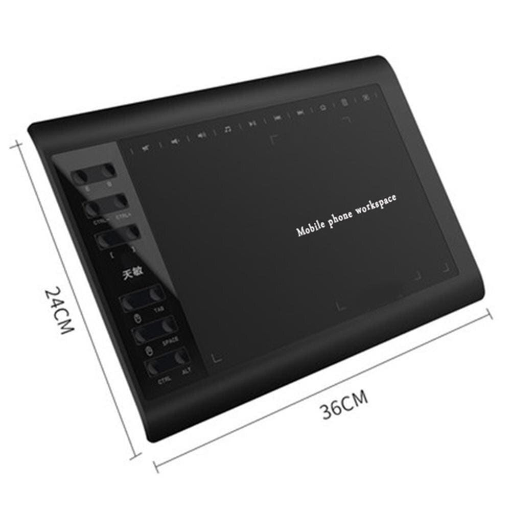 Digital drawing tablet - black - electronics devices