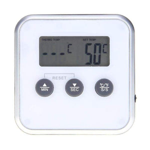 Digital Instant Meat Thermometer - White