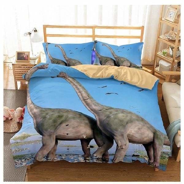 Dinosaur bedding set - red / au single - sets