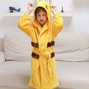 Dinosaur hooded children bathrobes - orange / 4t - 