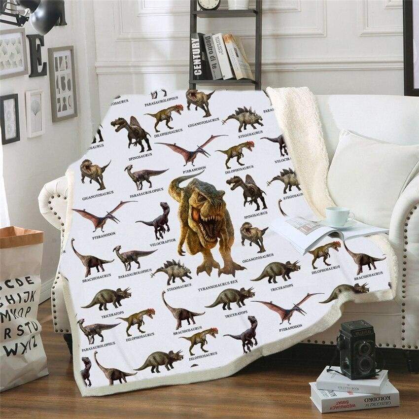 Dinosaur nap blanket - pattern 1 / 70x100cm - blankets