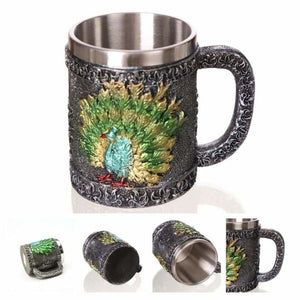 Dragon mug just for you - peacock - mugs