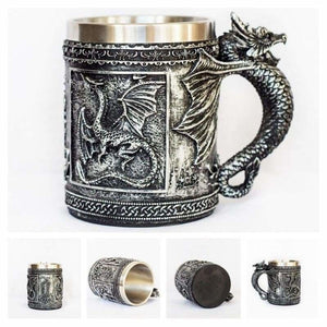 Dragon Mug Just For You - Silver Flying - Mugs
