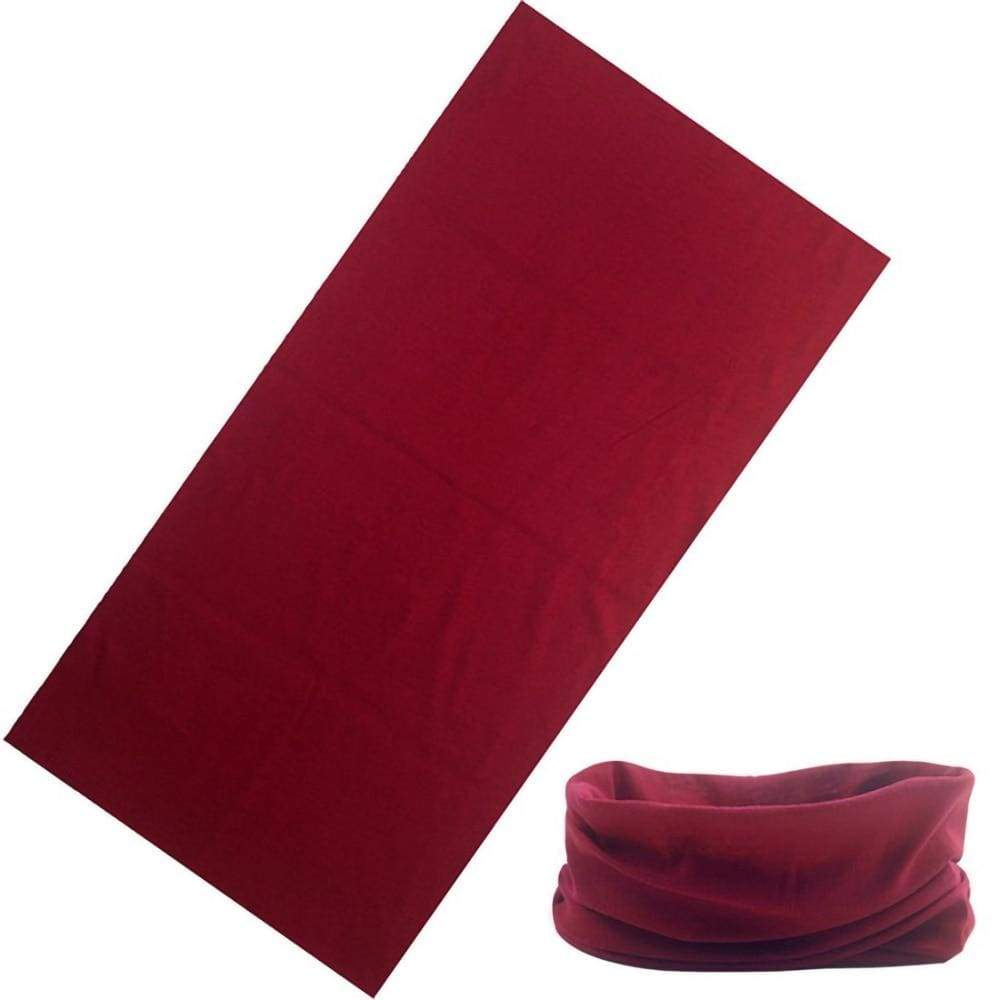 Face Head Wrap Cover - Maroon - Scarf