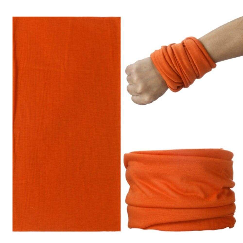 Face Head Wrap Cover - orange - Scarf