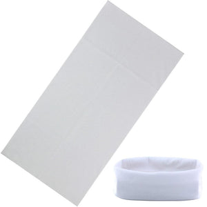 Face Head Wrap Cover - White - Scarf