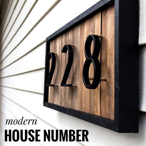 Floating house number - home decor 2