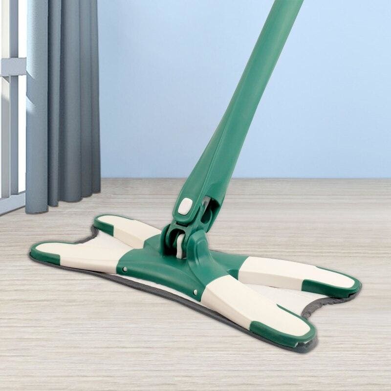 Floor mop microfiber - 3 mop head green - home cleaning