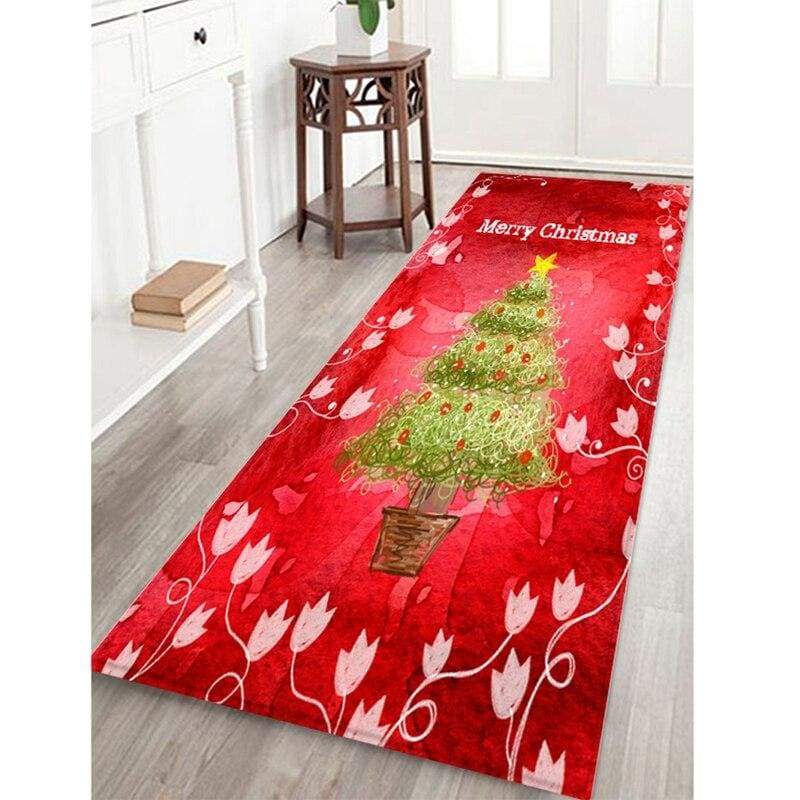 Floor rug - 60cmx90cm / christmas tree 1 - rugs and mat