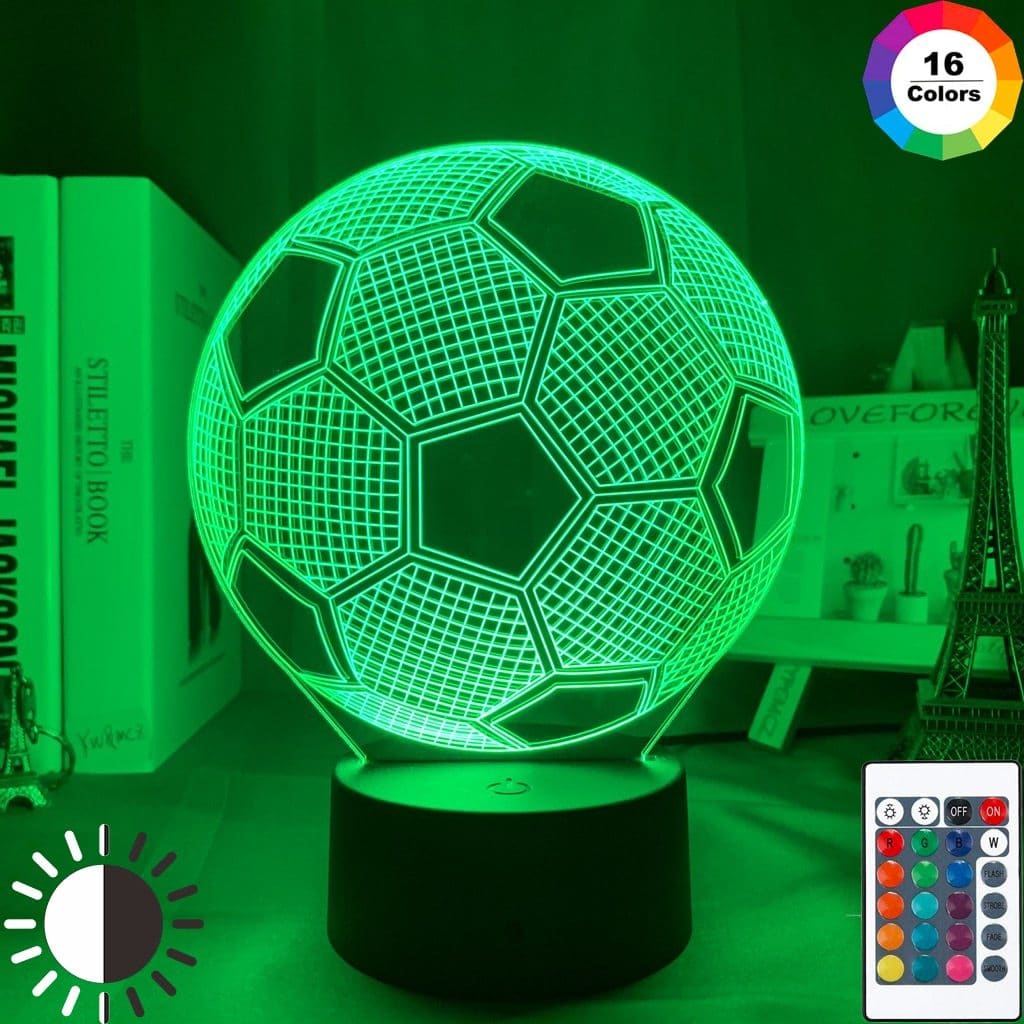Football 3d led night light - illusion lamp