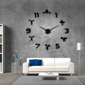 Frameless wall clock for workout - clocks