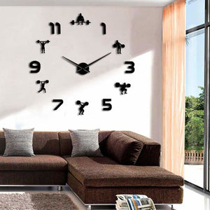 Frameless wall clock for workout - clocks