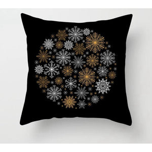 Pillowcase Gold Black - Xmas 10 - Christmas Decoration
