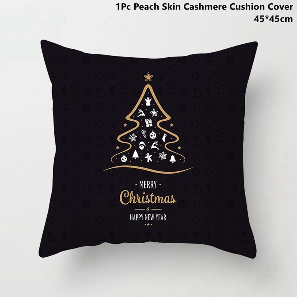 Pillowcase Gold Black - Xmas 13 - Christmas Decoration