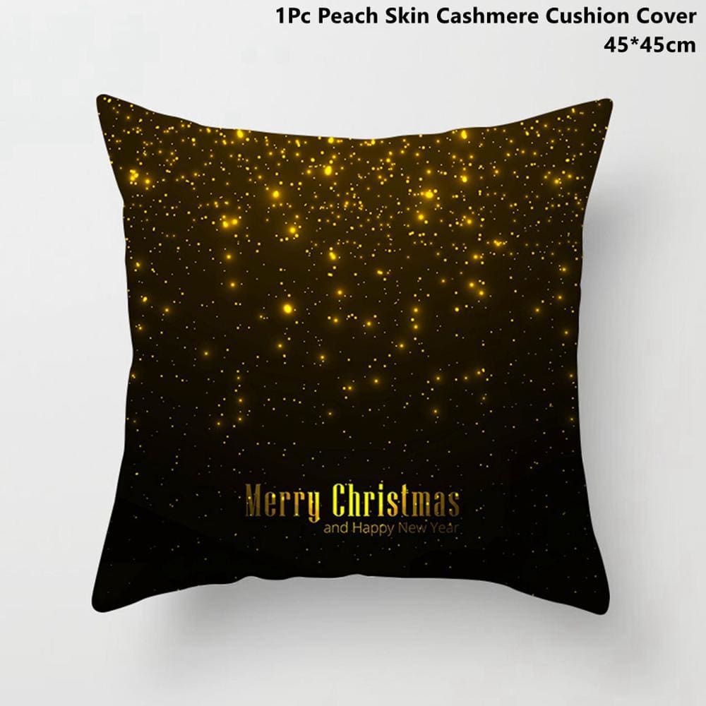 Pillowcase Gold Black - Xmas 14 - Christmas Decoration