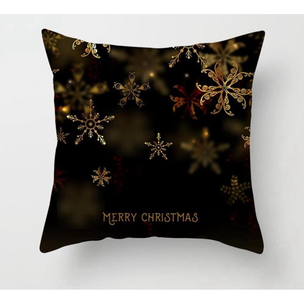 Pillowcase Gold Black - Xmas 2 - Christmas Decoration