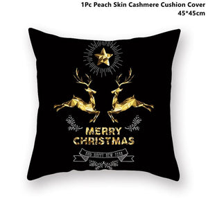 Pillowcase Gold Black - Xmas 20 - Christmas Decoration