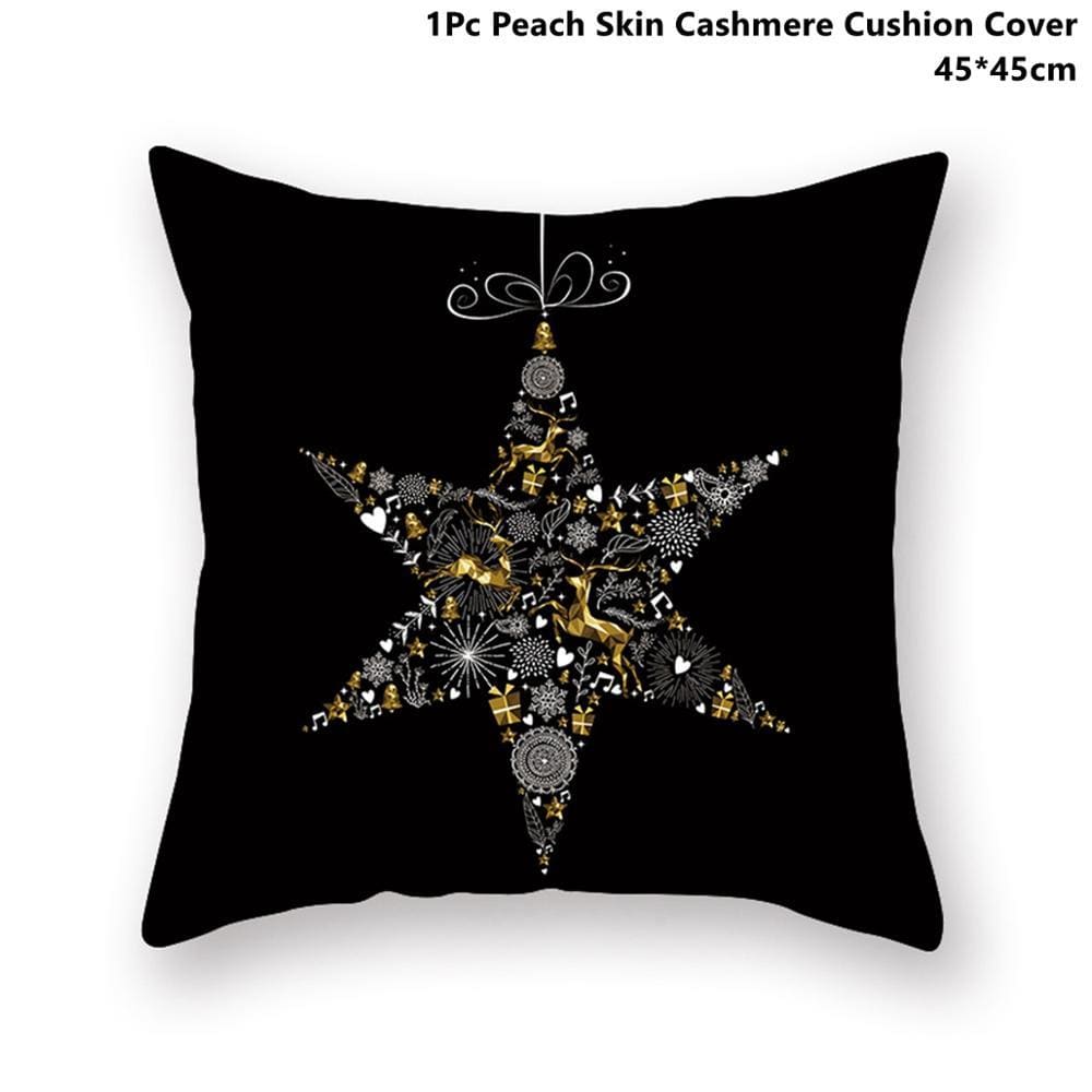 Pillowcase Gold Black - Xmas 24 - Christmas Decoration