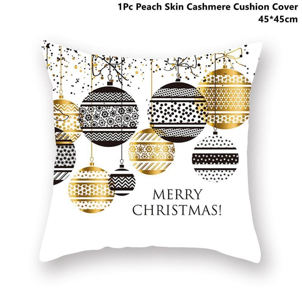 Pillowcase Gold Black - Xmas 28 - Christmas Decoration
