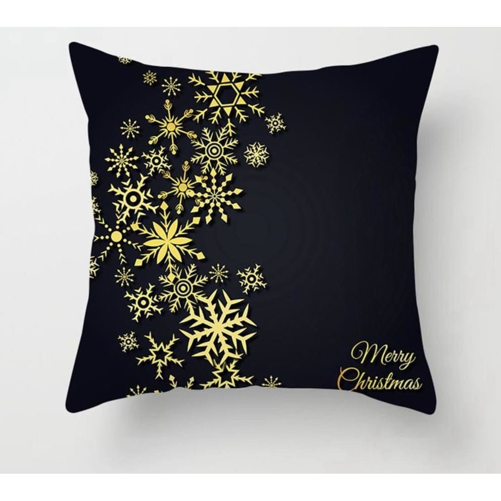 Pillowcase Gold Black - Xmas 3 - Christmas Decoration