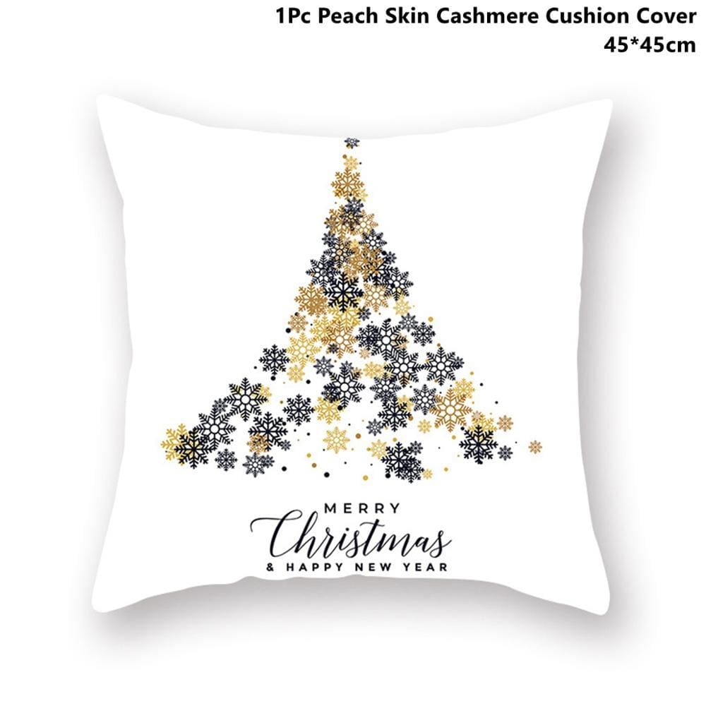 Pillowcase Gold Black - Xmas 32 - Christmas Decoration