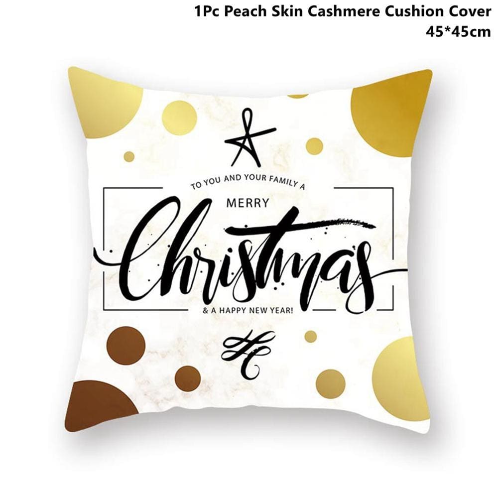 Pillowcase Gold Black - Xmas 33 - Christmas Decoration