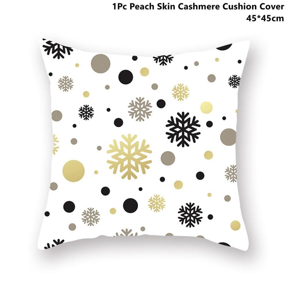 Pillowcase Gold Black - Xmas 37 - Christmas Decoration