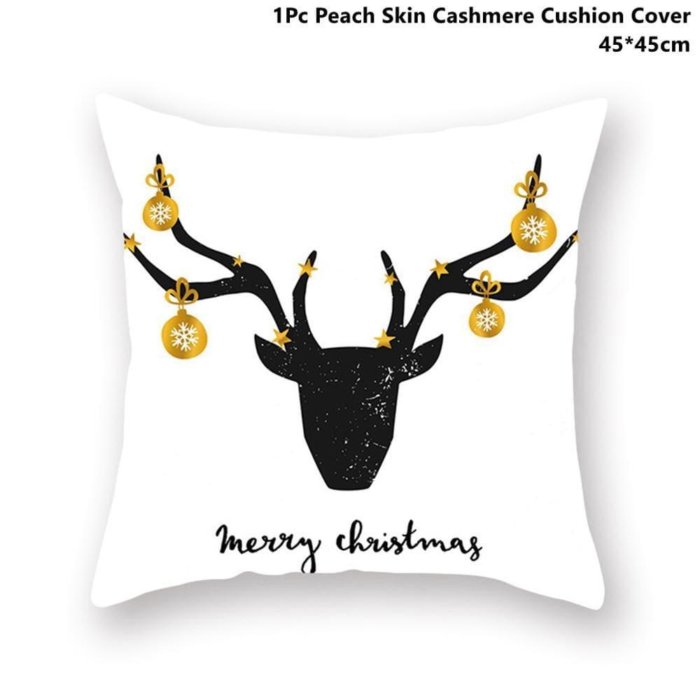 Pillowcase Gold Black - Xmas 38 - Christmas Decoration