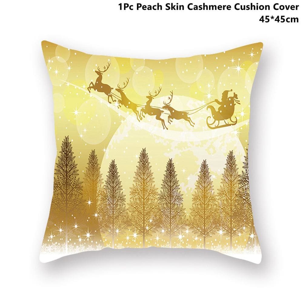 Pillowcase Gold Black - Xmas 44 - Christmas Decoration