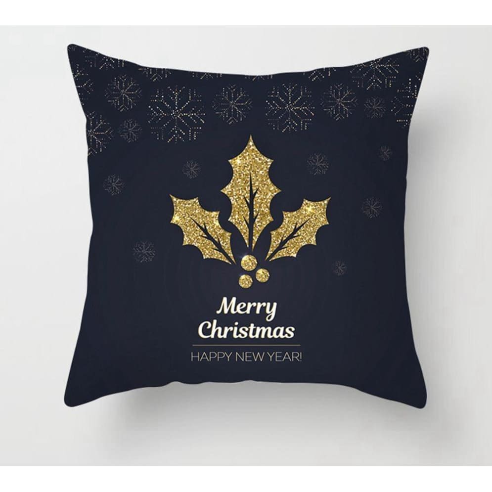 Pillowcase Gold Black - Xmas 7 - Christmas Decoration