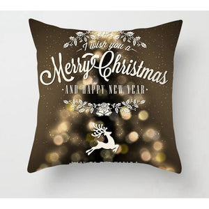 Pillowcase Gold Black - Xmas 9 - Christmas Decoration