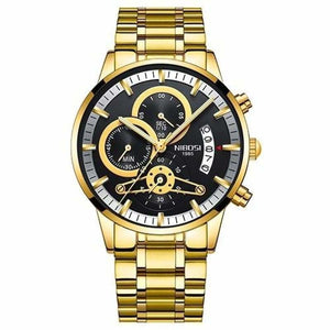 Gold watches black luxury sports - gold black - quartz