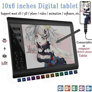 Graphics Drawing Tablet - Black - electronics devices